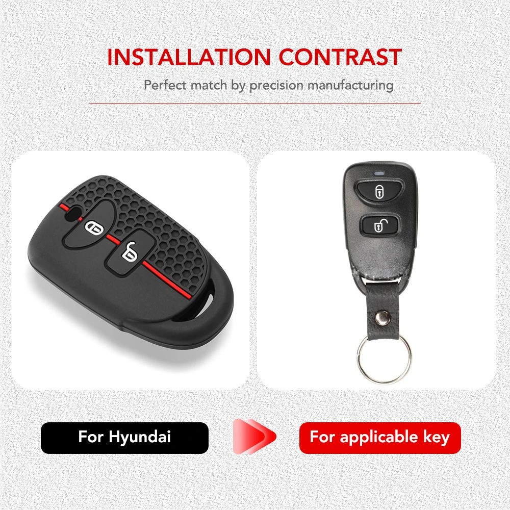 2 3 أزرار سيارة مفتاح بعيد قذيفة فوب غطاء لشركة هيونداي كيا توكسون سوناتا سانتا في كارينز 2007 2008 2009 2010 2011 #5