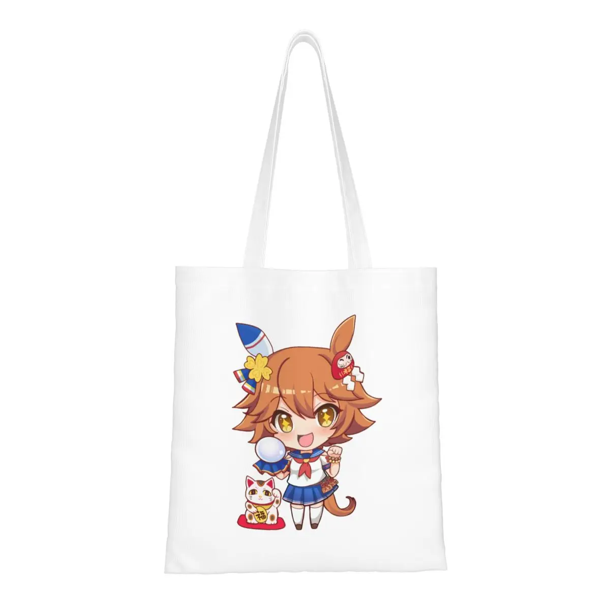 

Anime Uma Musume Pretty Derby Canvas Tote Bag Fashion Large Capacity Shopping Bag for Unisex Student Bags
