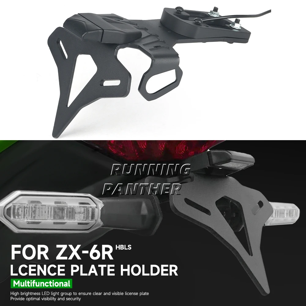 

For Kawasaki Ninja ZX-6R ZX6R ZX 6R 2024 License Plate Holder Tailstock Bracket Kit New Motorcycle Rear Short Tail Stock Tidy