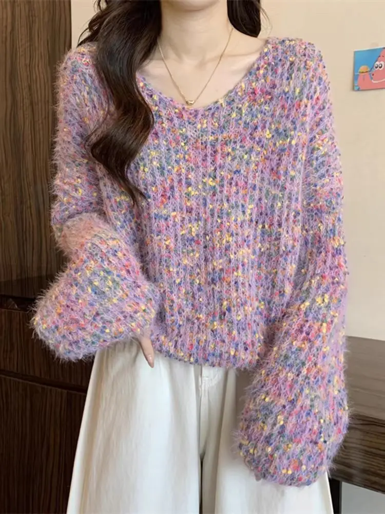 

Sweaters Jumpers Pullovers Woman Teen Knitwear Cute Pattern Christmas Holiday Winter Festival Punk Ombre Animal Fringe Warm Gift