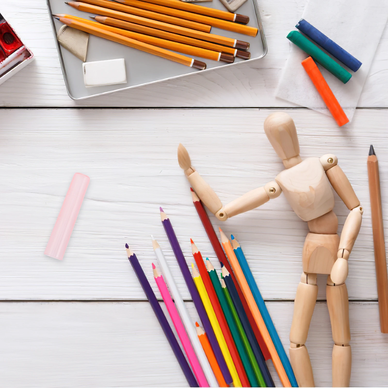 

100Pcs Pencil Tip Protector Cover Practical Stationery Supplies for School Office Pencil Cap Stationery Supplies