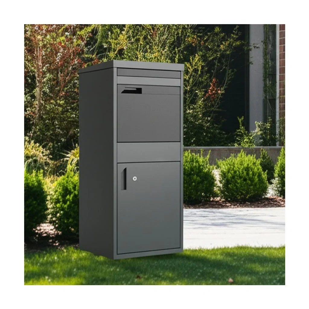 Outdoor Metal Parcel Delivery Box New Design Large Compartment Extra Mailbox For Parcel Delivery
