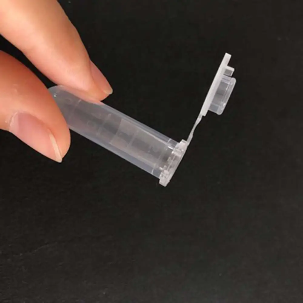 10 Pcs/Set 5ml Transparent Plastic Test Tubes With Cap Multi Purpose Empty Sample Storage Container School Chemistry Supplies