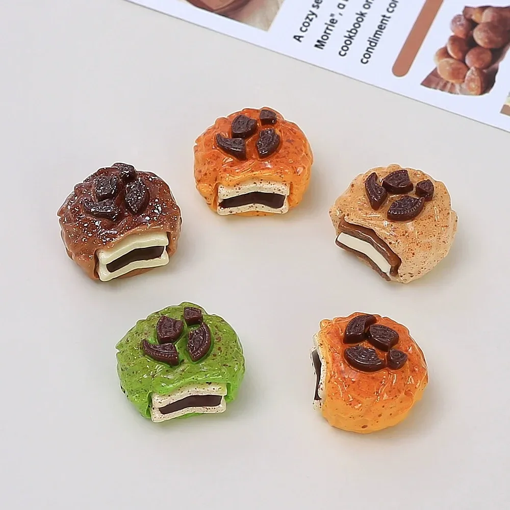 10Pcs/Lot Fruit Cream Cake Mini Flatback Resin Cabochons DIY Findings for Hairpin Scrapbooking Home Decor Crafts