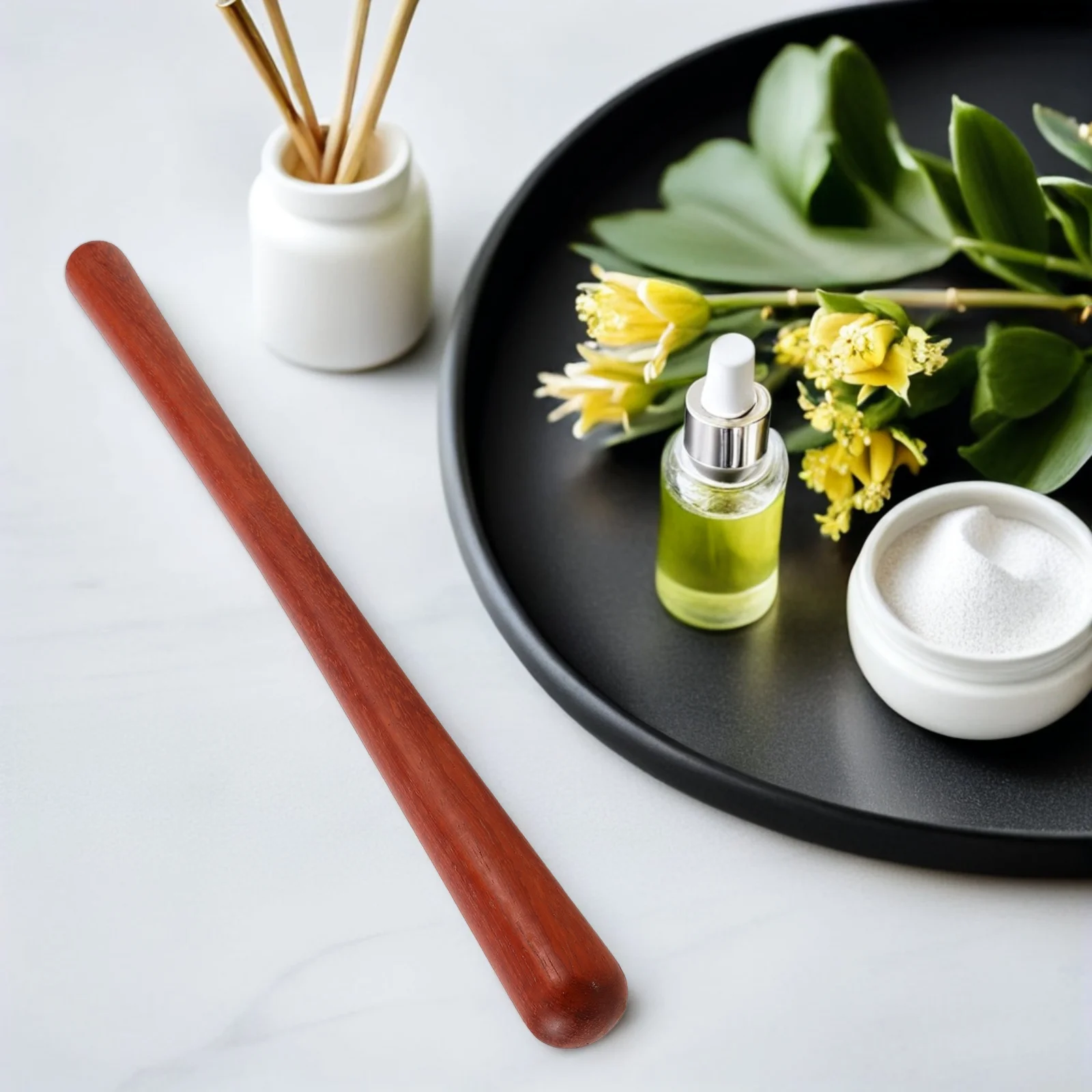 

Wood Guasha Stick Massage Tool Red Rosewood Back Massager Deep Tissue Sculpting Roller Muscle Tightness Fascia Release Handheld