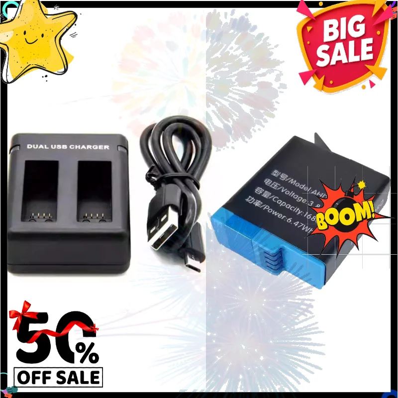 SWZY High-Quality 3.85V 1680mAh AHDBT-801 Batteries for Gopro Hero 8 5 6 7black Action Camera Battery Camera Full Decoding Batte