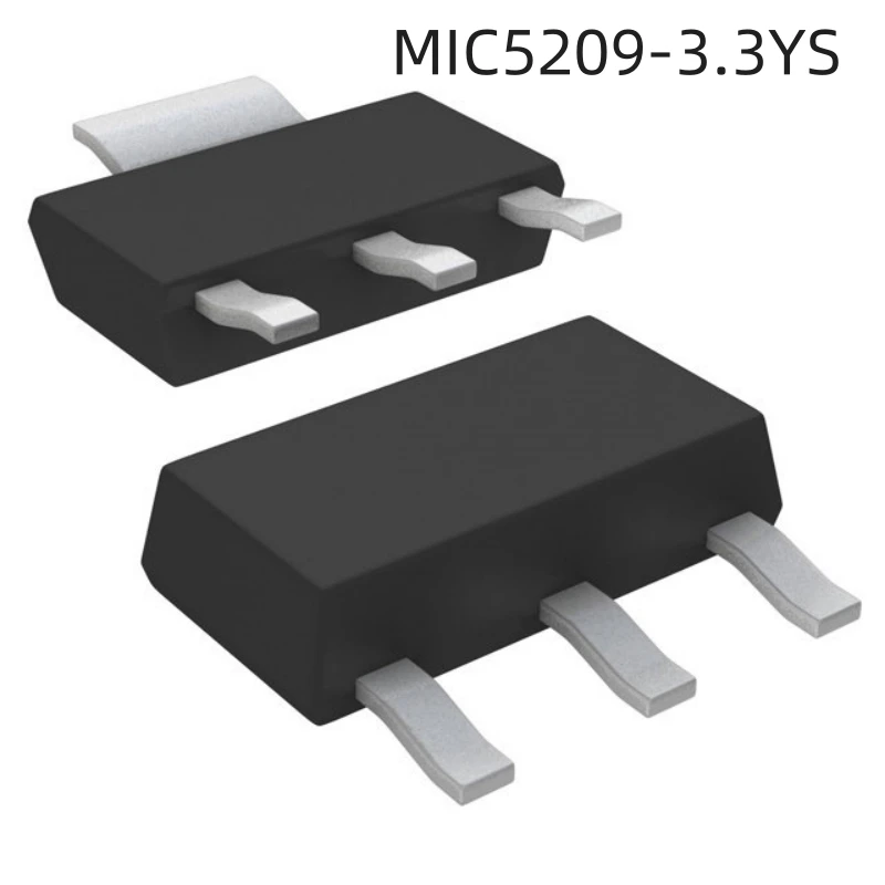 10PCS new MIC5209-3.3YS-TR Linear Regulator (LDO) with 16V input and 3.3V 500mA output