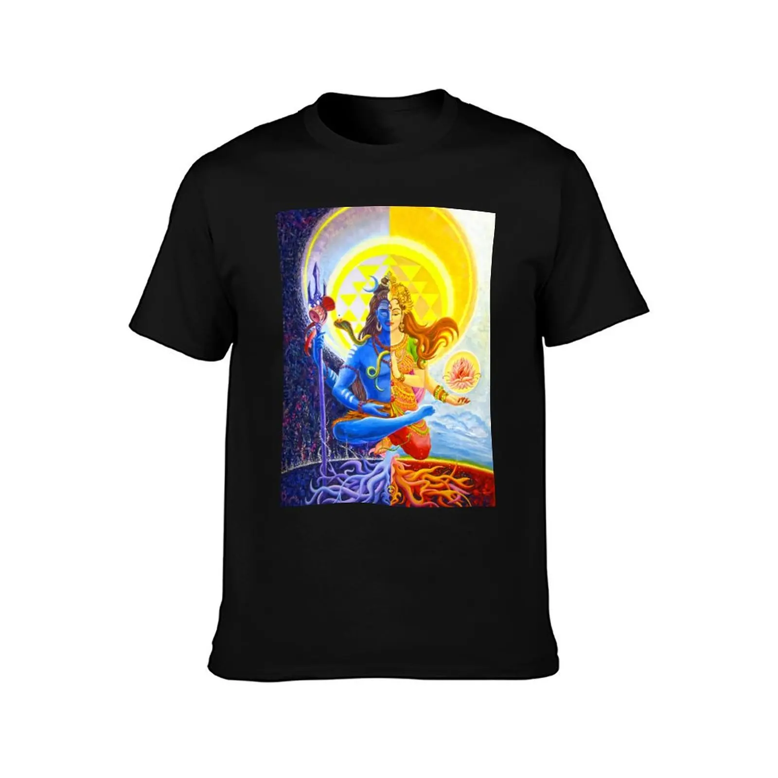 Ardhanarishvara Shiva Shakti God Goddess Halfman HalfWoman T-Shirt gifts for boyfriend shirts graphic oversized t shirt men