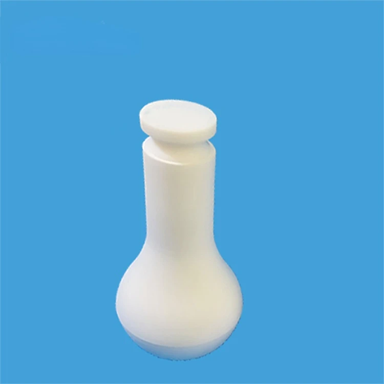 100ml white chemistry laboratory equipment plastic PTFE three neck beaker cups