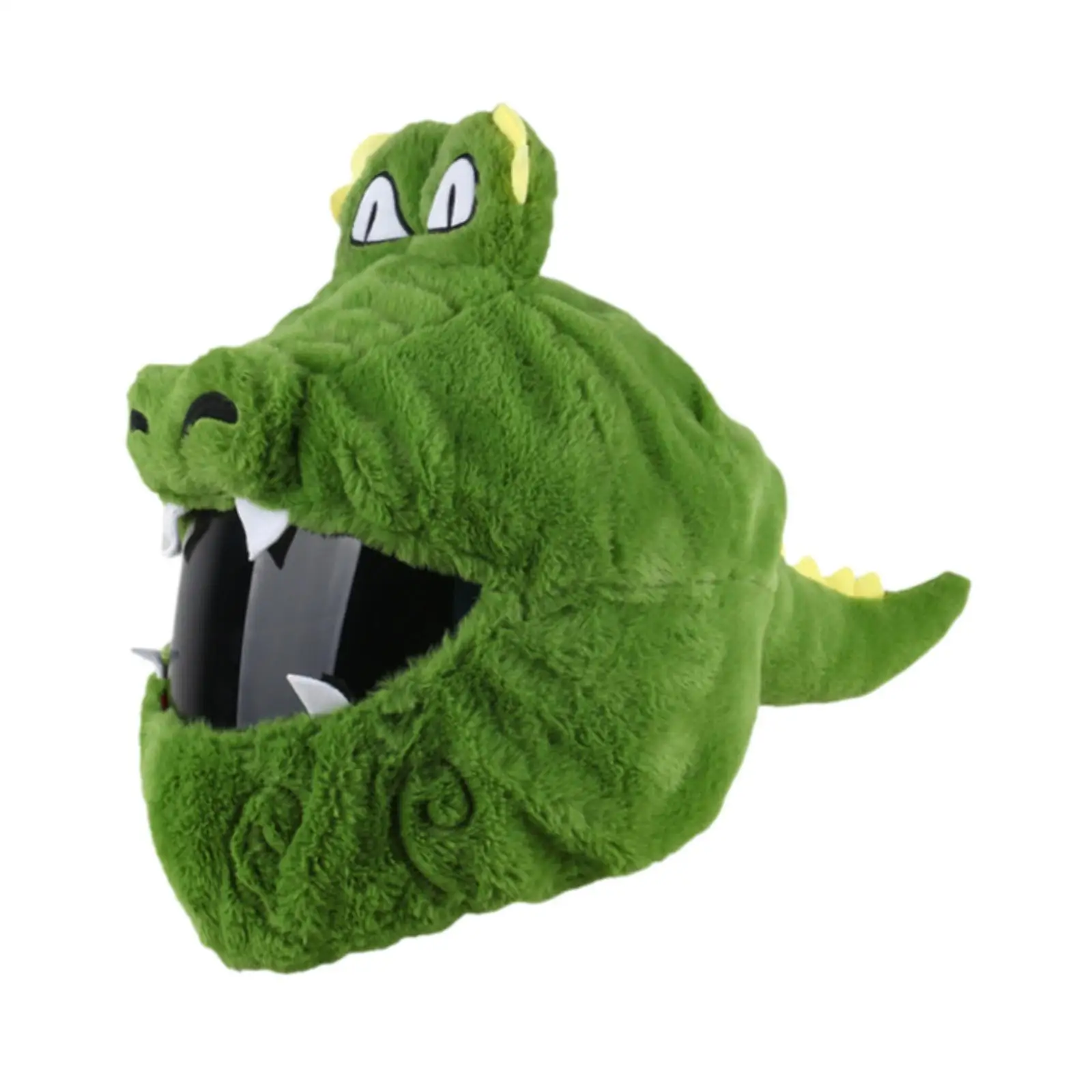 

Plush Cartoon Motorcycle Helmet Cover Universal Full Face Helmet Accessory Warm Eye Catching Protector for Biker Riding Fun