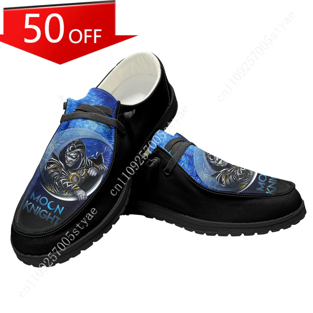 

Marvel Moon Knight Casual Shoes Mens Womans Flat Shoe Breathable Outdoor Lightweight Footwear Couple Custom Made Shoes