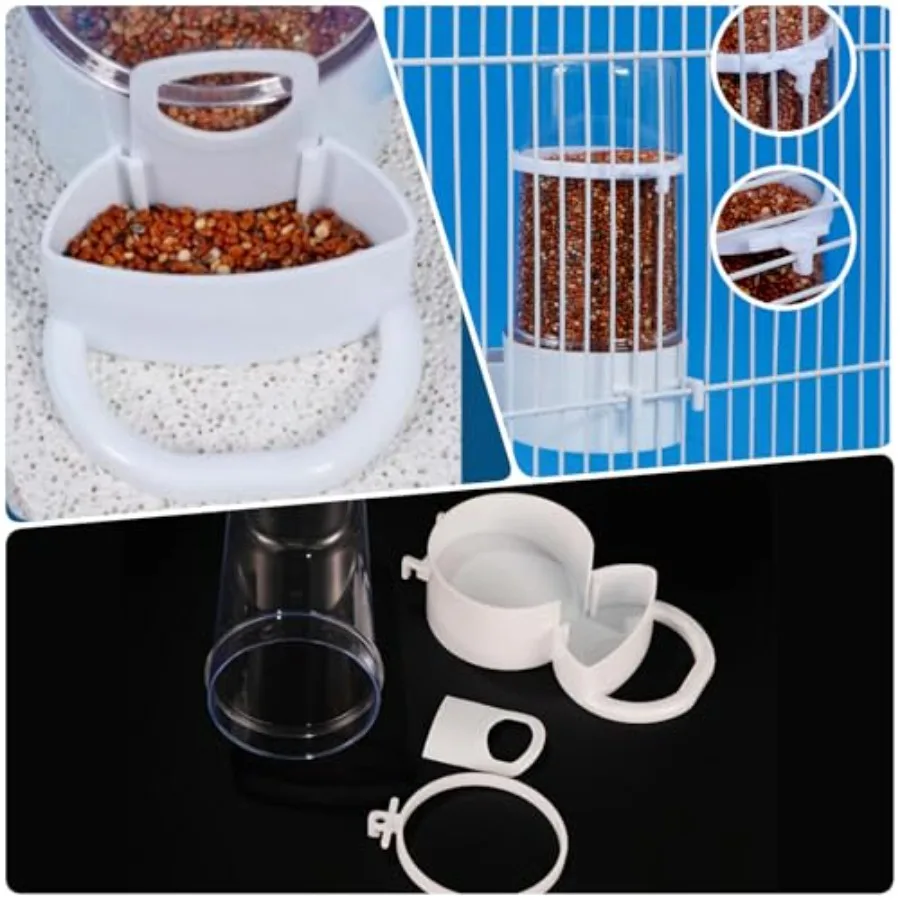 【Spot goods】Automatic Bird Feeder and Water Dispenser 2PCS Cage Accessories for Parrots Budgie Lovebirds Parakeet Cockatiel - F view 5