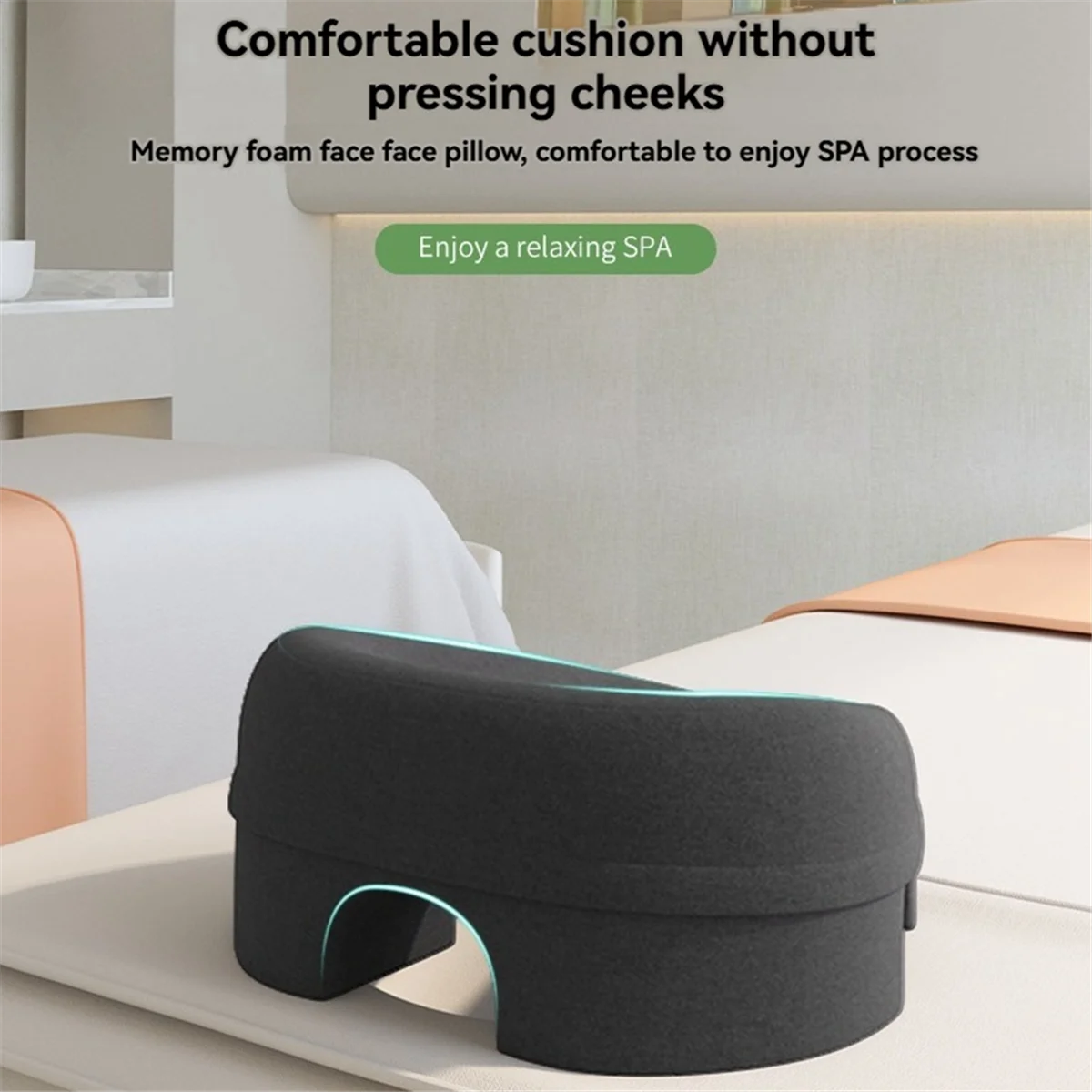 

【Home-Tools!】Memory Foam Breathable Head-Pillow Ergonomics Lying Down Pillow Rest Support Pillow Body Massage Face Rest Pillow A