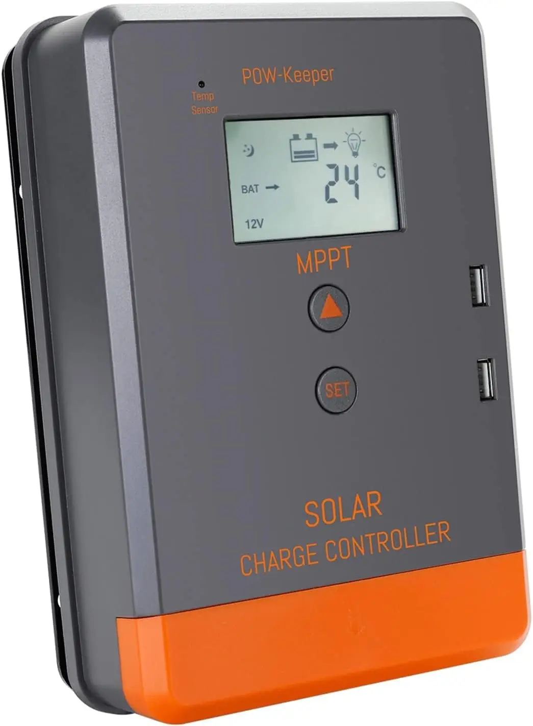 12V24V AUTO 20Amp Solar Charge Controller,MPPT Charge Controller Intelligent Regulator w/LCD Display for AGM,Flooded and Lithium