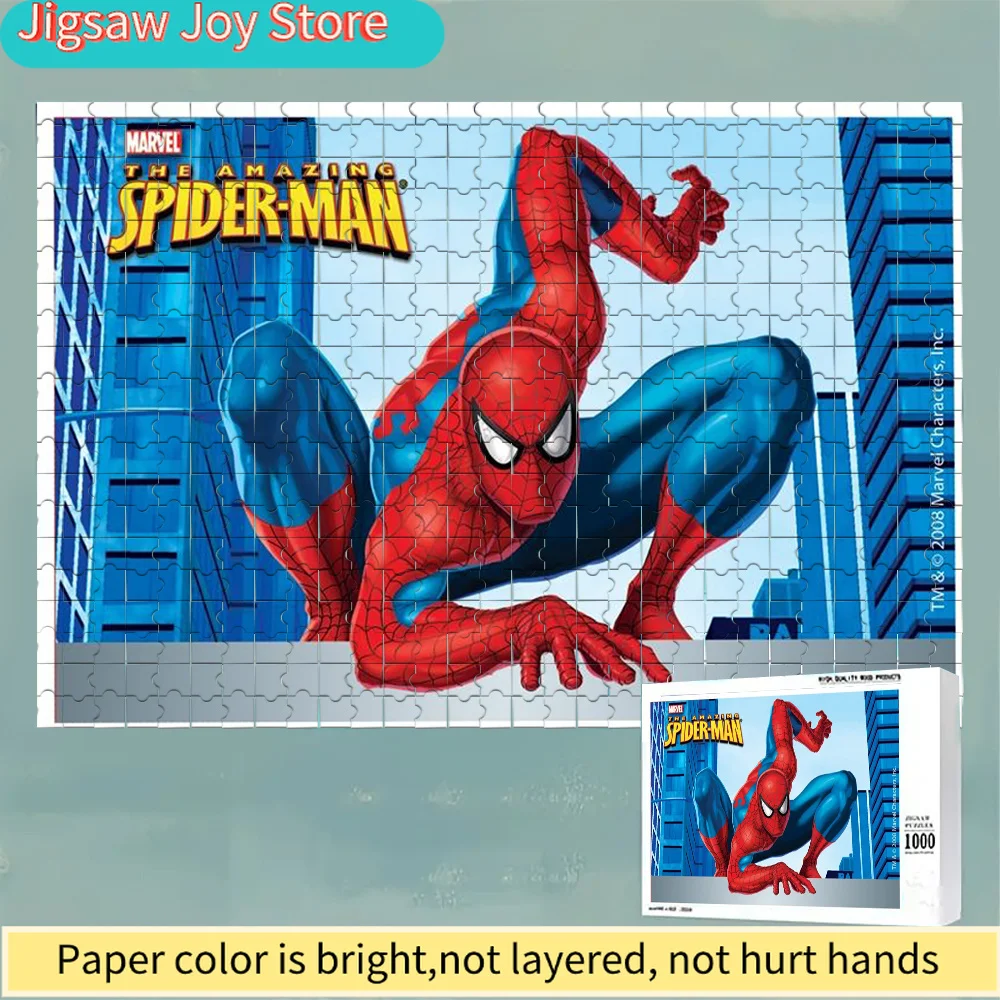 

of Spider-Manpuzzle Can be hung on the wall for decoration, with 1000 large puzzles and intellectual challenges, making it an