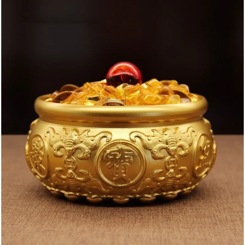 Pure Brass Cornucopia Ornaments Home Crafts Office Decorations Wealth-generating Creative Housewarming and Opening Gifts