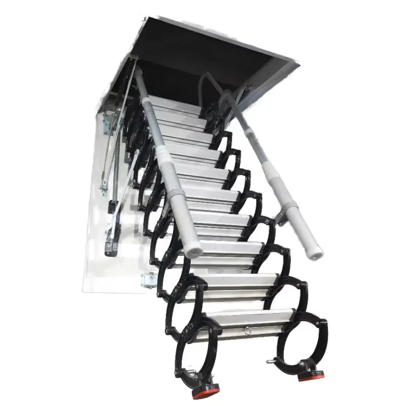 Telescopic Retractable Loft Ladder Concealed Loft Folding Staircase Attic Ladder