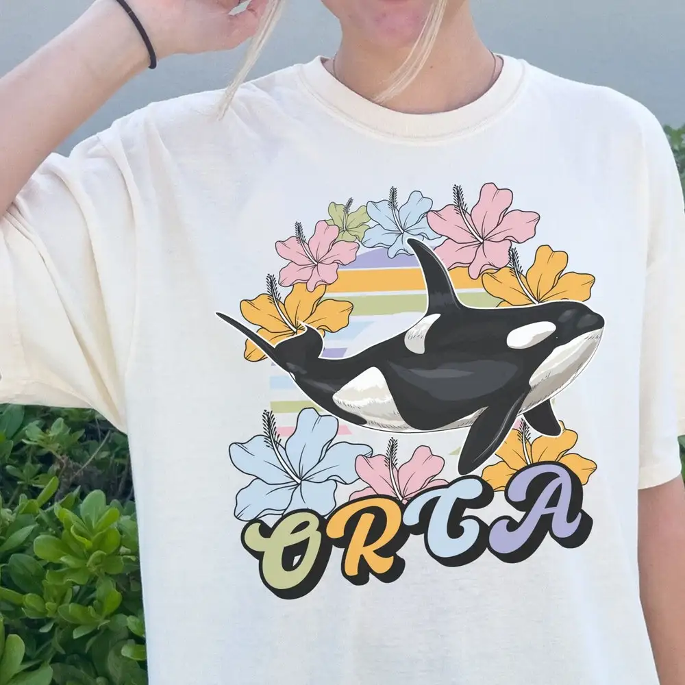 90S Orca Whale Comfort Colors T Shirt Retro Ocean Conservation Environmental Indie Y2K Environment Vintage Save The Killer Top