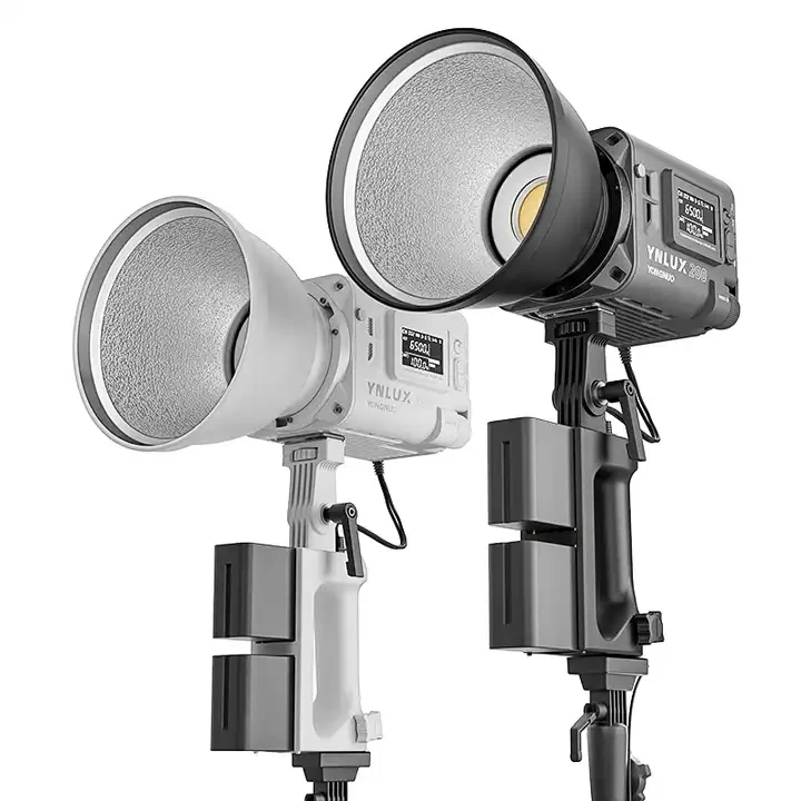 Yongnuo Lux200 Handheld Outdoor Led Light 200w 2700k-6500k Bowens Mount With Handle Power Adapter