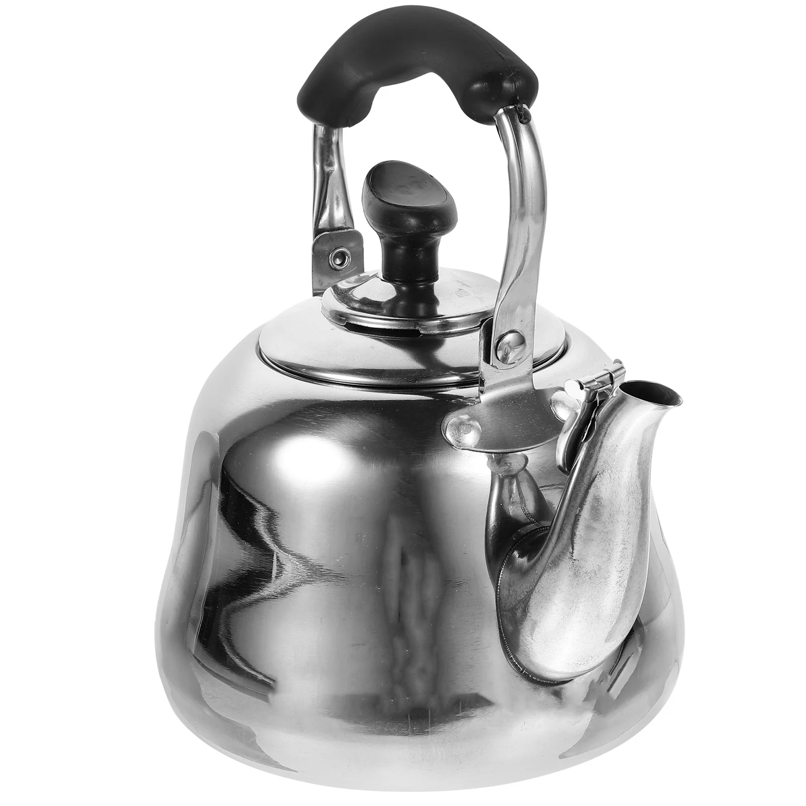 

Whistling Tea Kettle for Stove Top Stainless Steel 2 Quart Tea Pot Handle Heat Resistant Kitchen Cookware
