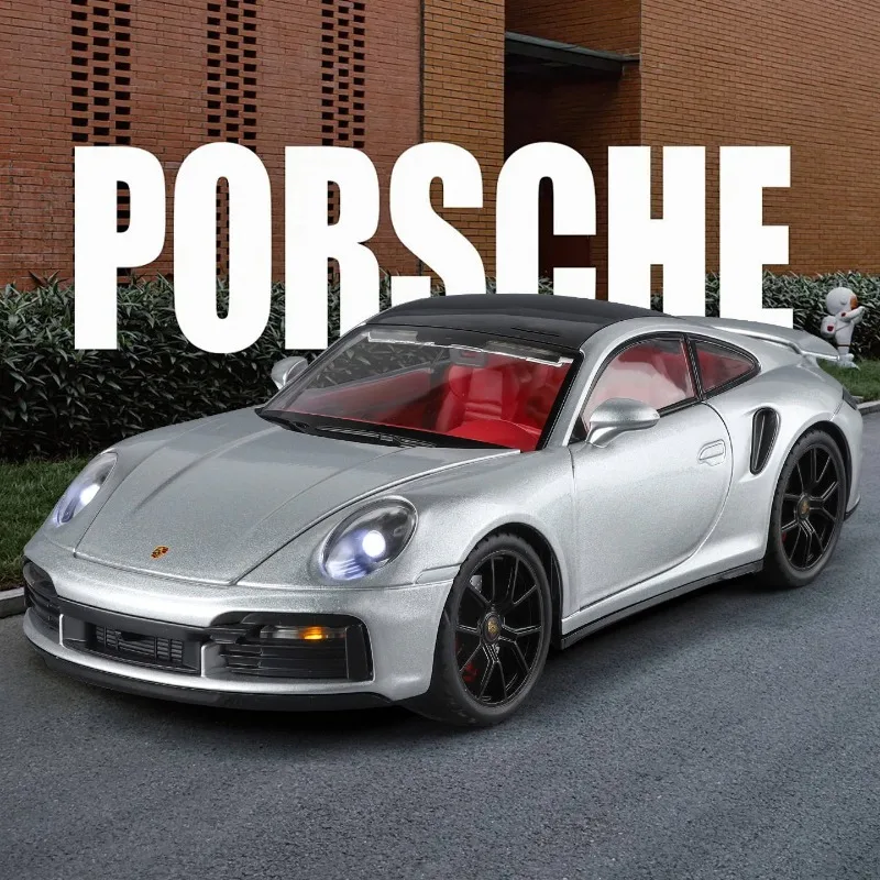 

Official Licensed 1:24 Simulation 911 TURBO S Super Car Model Alloy Miniature Voiture Toy Vehicle Boyfriend Gift Home Decor