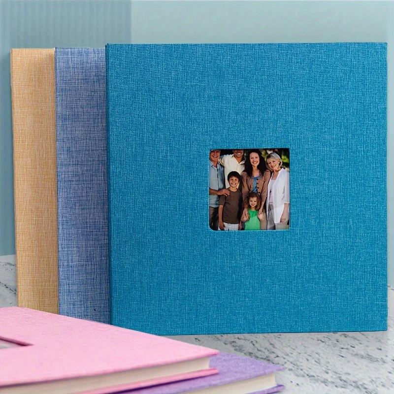 Album Self-adhesive 40 page scrapbook album DIY picture book, family baby and wedding gifts, gift pens and plastic scrapers