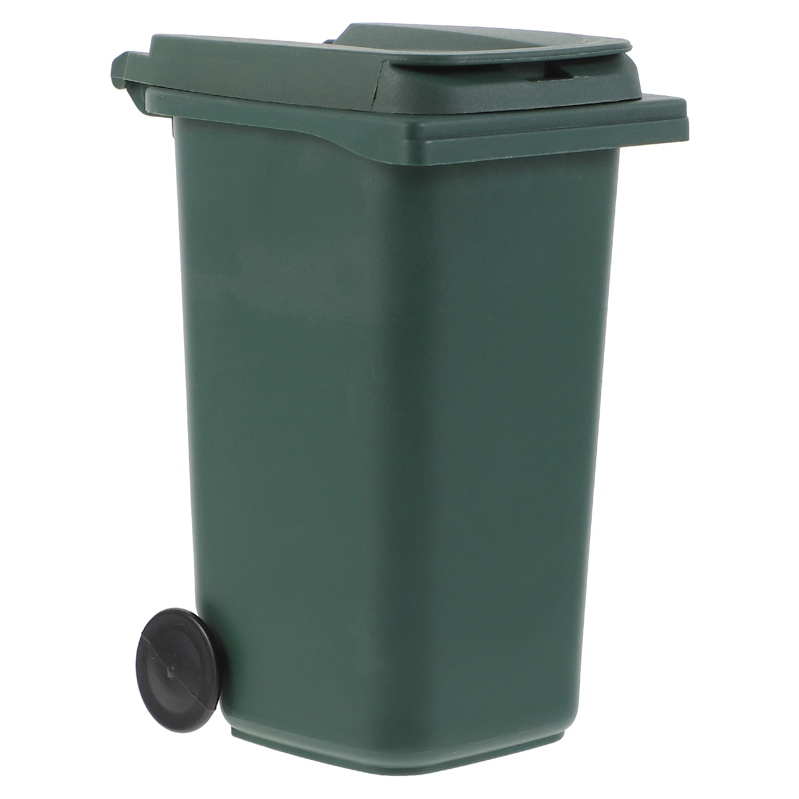 سلة قمامة صغيرة لسطح المكتب مع غطاء حاوية نفايات محمولة لغرفة السيارة والمكتب وحل تخزين مرتب للمناشف الورقية