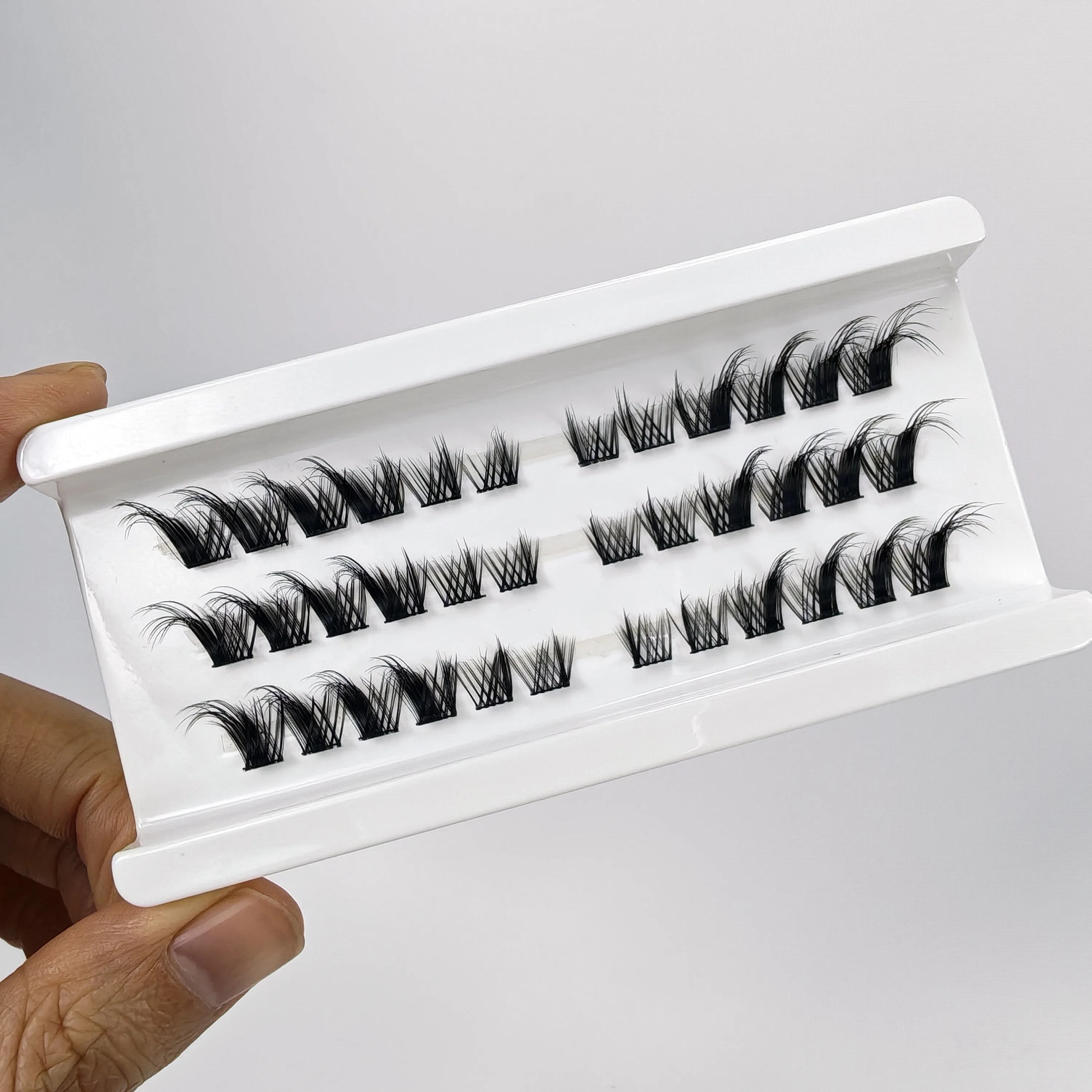 3 Pairs Pack Pre-Mapped Cluster Lashes Faux Cils Pre-Cut Fluffy Volume Wispy Cateye Lash Clusters Makeup
