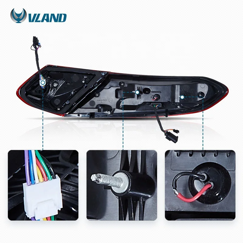VLAND Factory Full LED nuevo estilo luces traseras LED 2016-2021FOR BENZ CLASE C Plug-and-Play impermeable