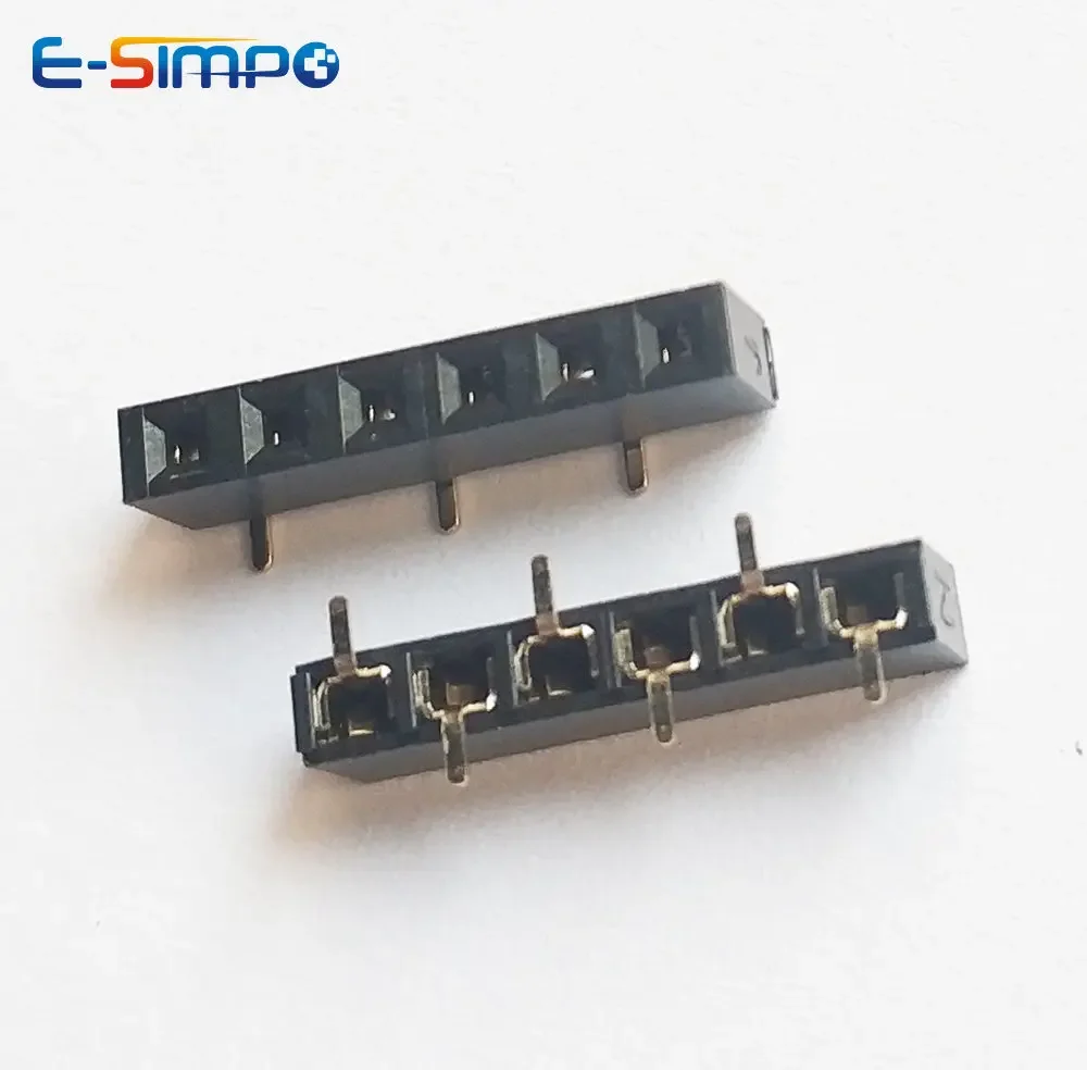 10 Uds 2,54mm SMD versión corta PH5mm fila única SMT 1X3/4/5/6P 8P 10P 12P 20P conector de enchufe de pines hembra PCB apilable