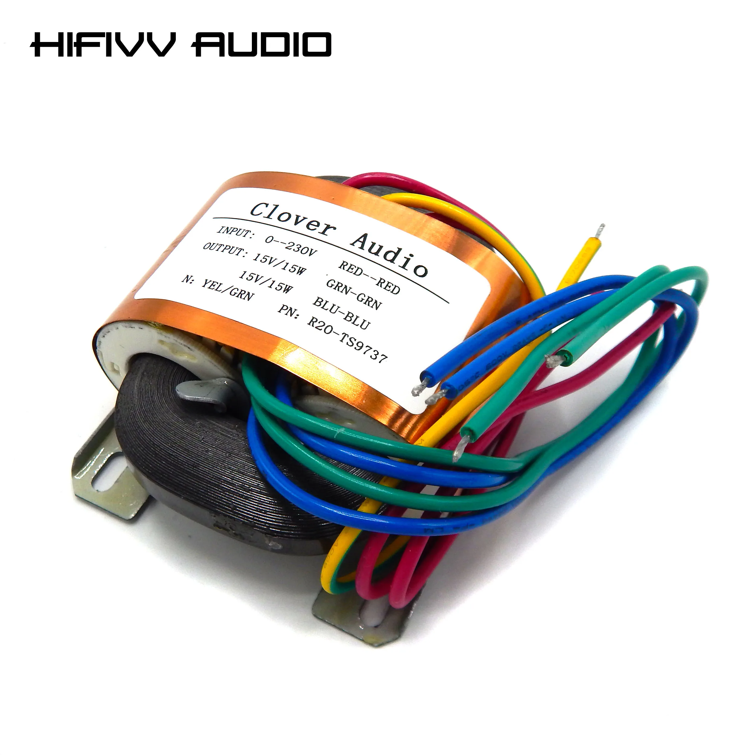 

Hifi 30W R Type Copper Wire Shielded R Core Transformer For DIY Preamp DAC Headphone Amplifier Dual 12V/15V/18V /18V + 12V 30VA