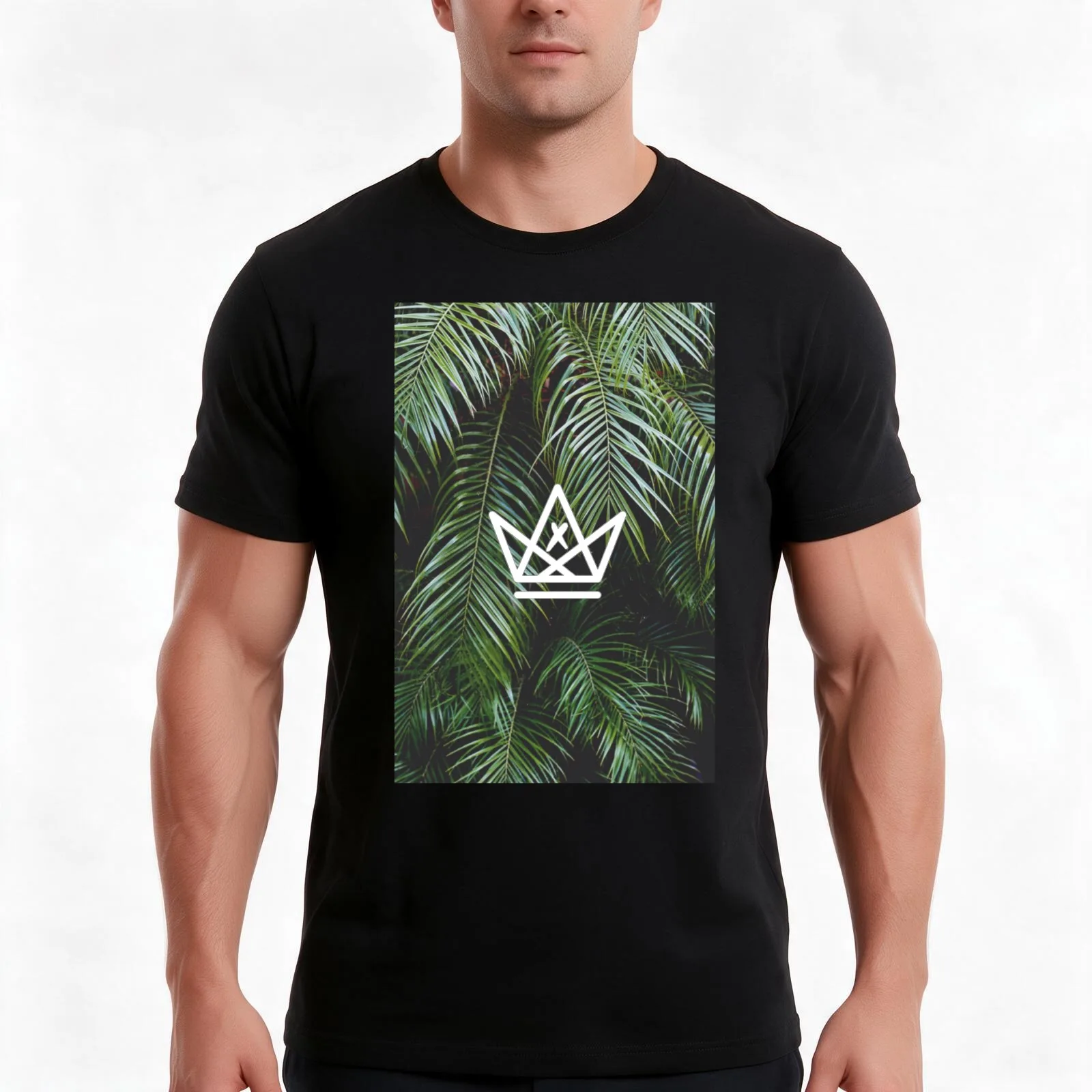 Leaf. T-Shirt, Summer Casual Cotton Tee, Oversized Streetwear Tops, Vintage Graphic Print, Loose Fit Short Sleeve, 100% Cotton