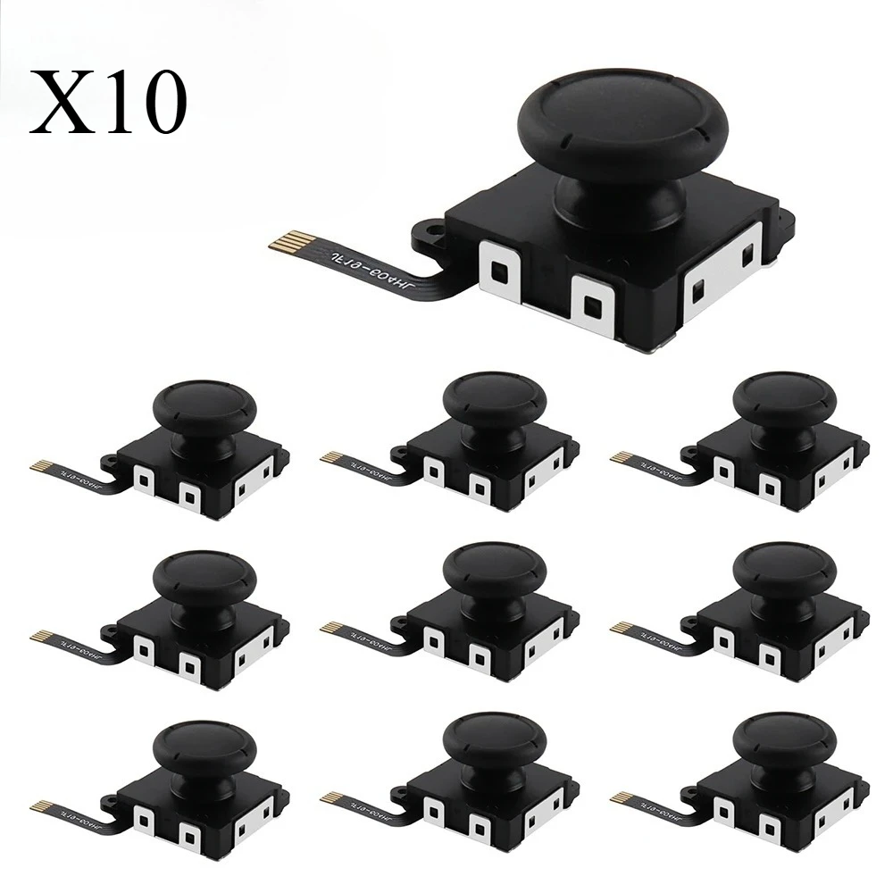 

10pcs Hall Effect Joystick Replacement for Nintendo Switch JoyCon Analog Thumb Stick for Switch OLED Lite Repair Parts