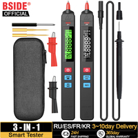 BSIDE Digital Multimeter Pen Type Smart multitester Auto Range DC AC Voltage Capacitance Ohm NCV Hz Diode Live wire Tester Meter