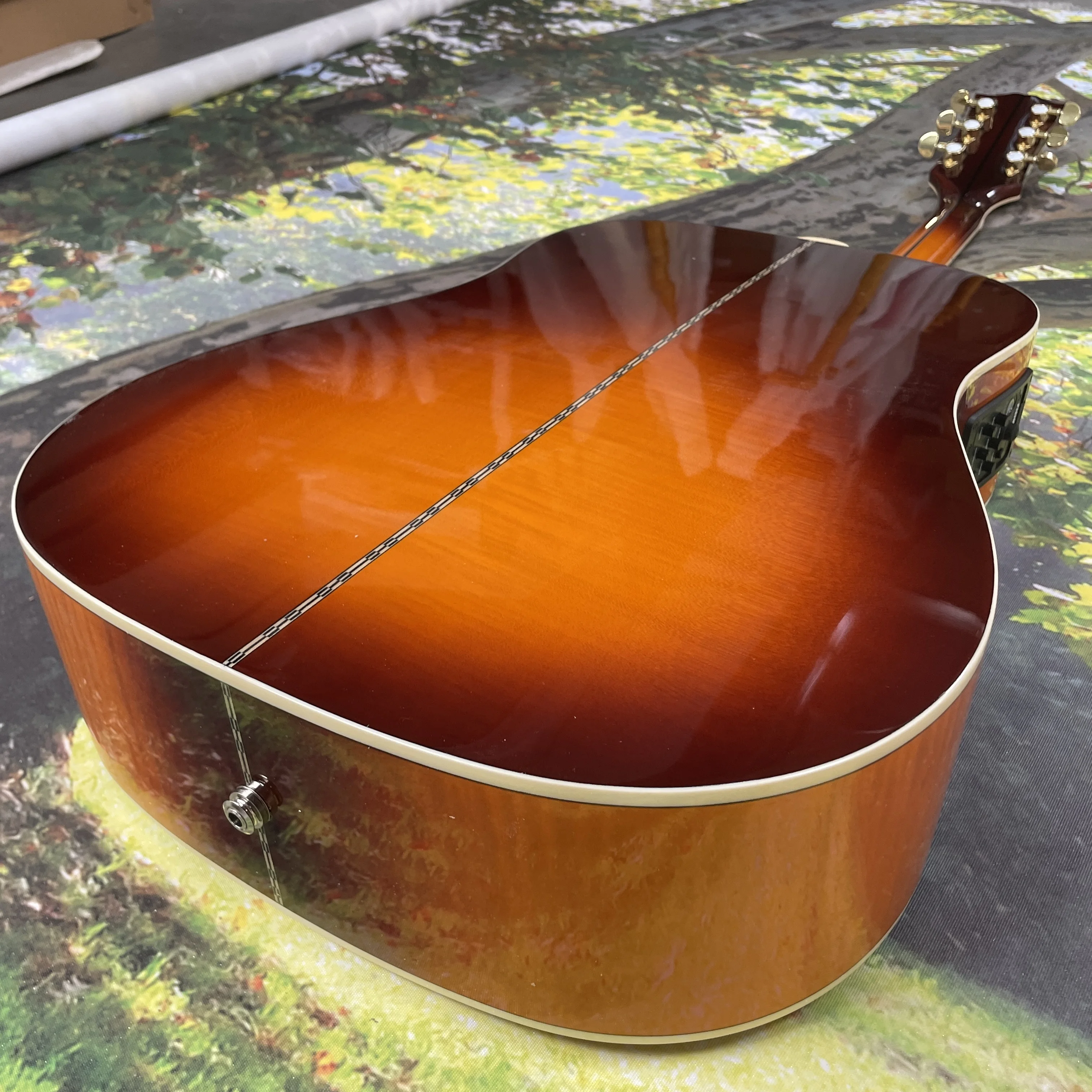 الطائر الطنان حمامة الأصلي الشعبية ستوديو الغيتار الصوتية 301 الغيتار الكهربائي #6