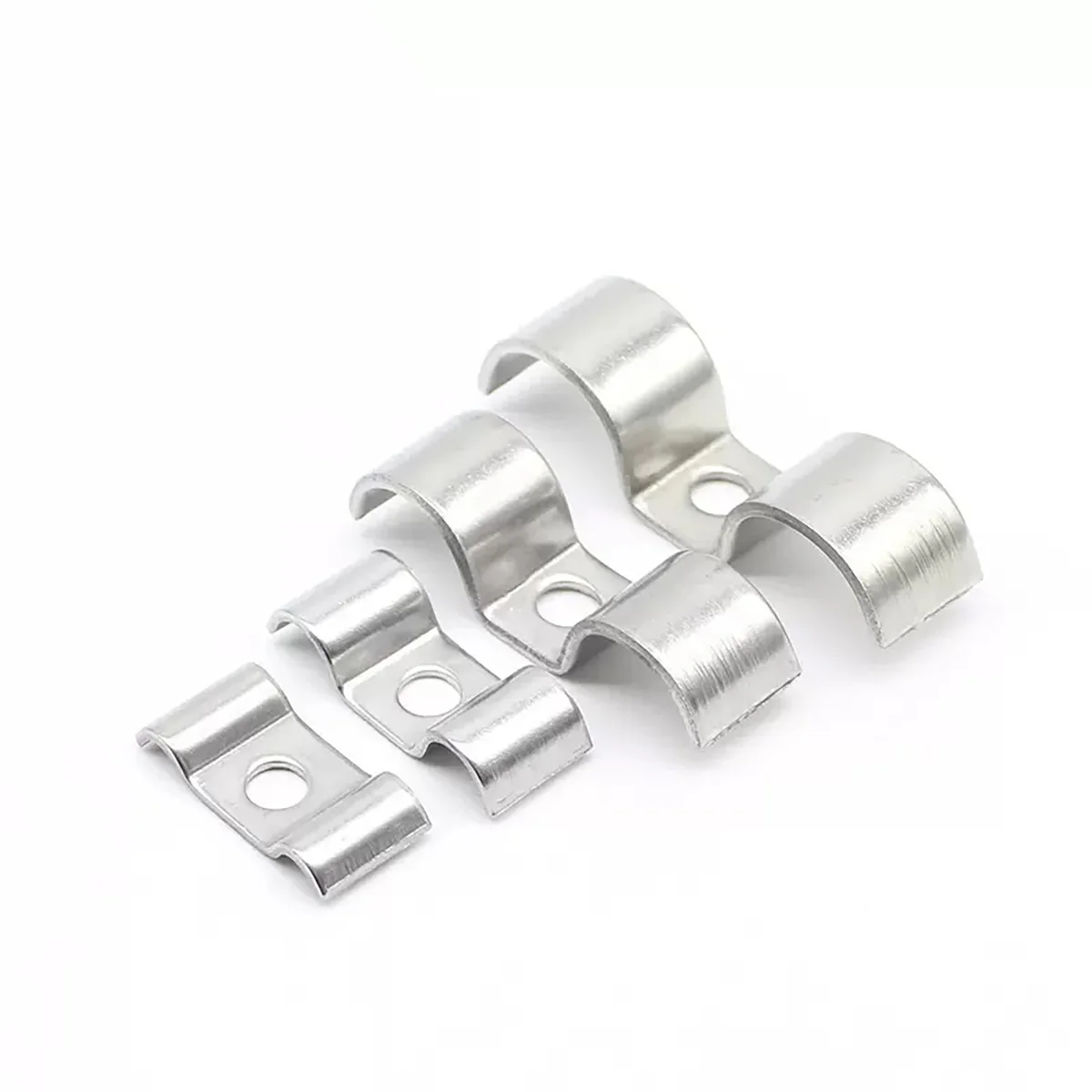 304 Stainless Steel  Double Side Pipe Clamp/P-Type Instrument Pipe Clamp