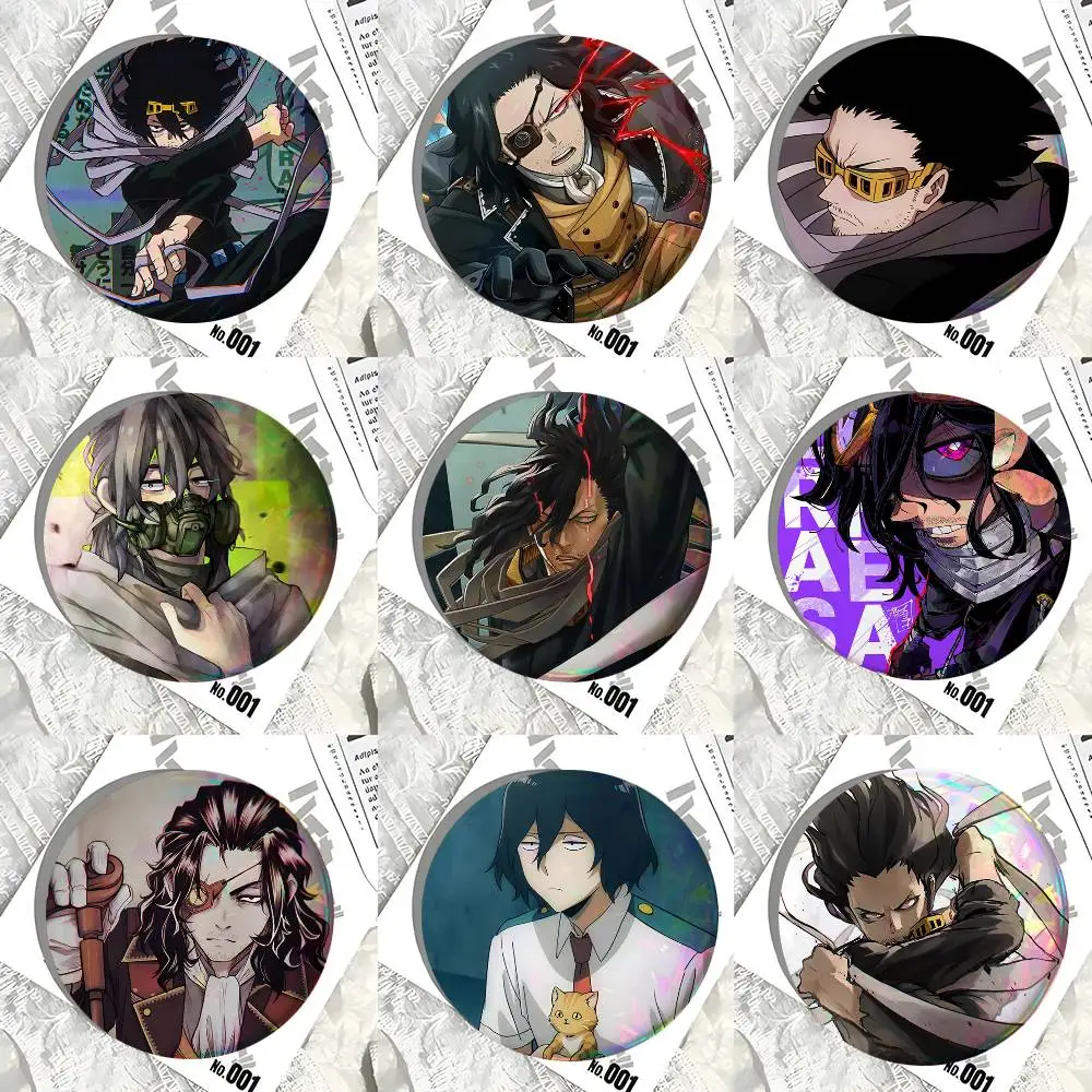 Anime Characters Aizawa Shouta Round Badge Lapel Pin Backpack Clothing Jewelry Accessories Gift Brooch