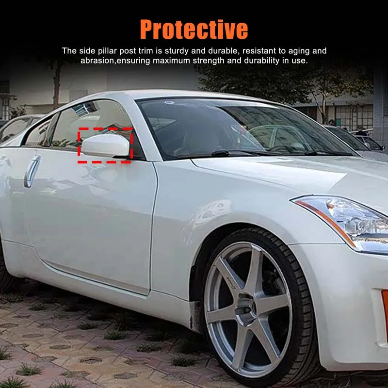 

For Nissan 350Z 2003-2006 ABS Carbon Fiber Car Rearview Mirror Shell Decoration Cover Trim Car Exterior Accessories