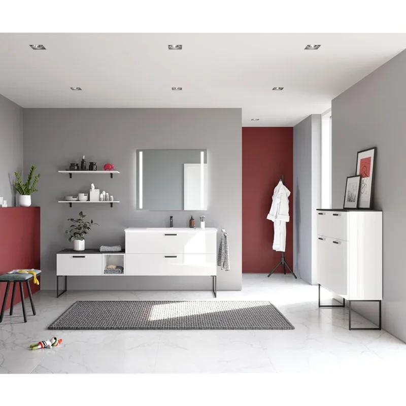 2022 Hangzhou Vermont Glossy Bathroom Vanities Modern Design Bathroom Cabinets Made in China