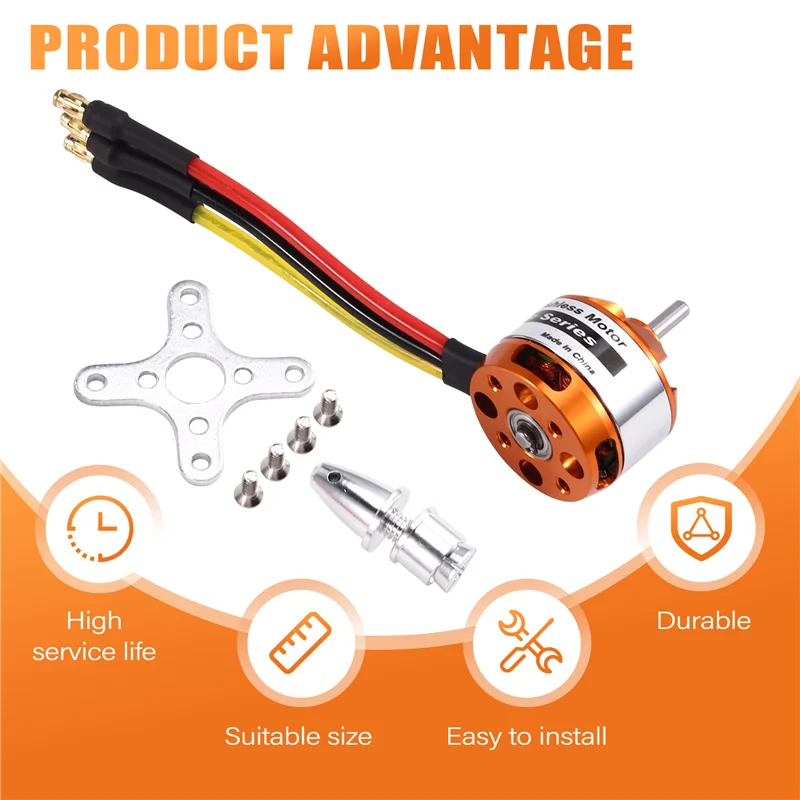 B05B-D2822 Borstelloze motor Borstelloze buitenrotormotor Geschikt voor vliegtuigen met vaste vleugels 2600KV
