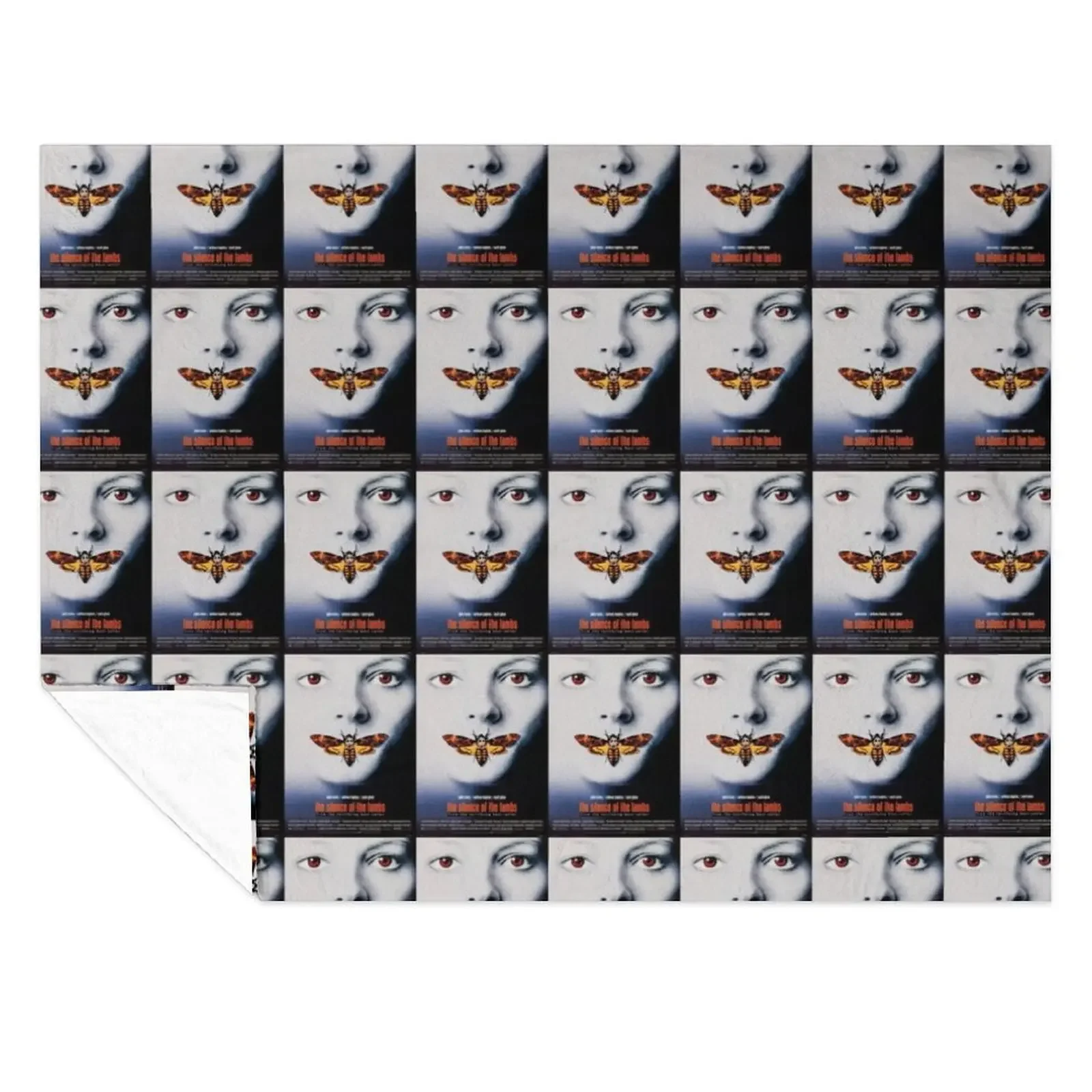 

The Silence of the lambs movie poster Throw Blanket Flannel Fabric Luxury Designer wednesday Decorative Beds Blankets