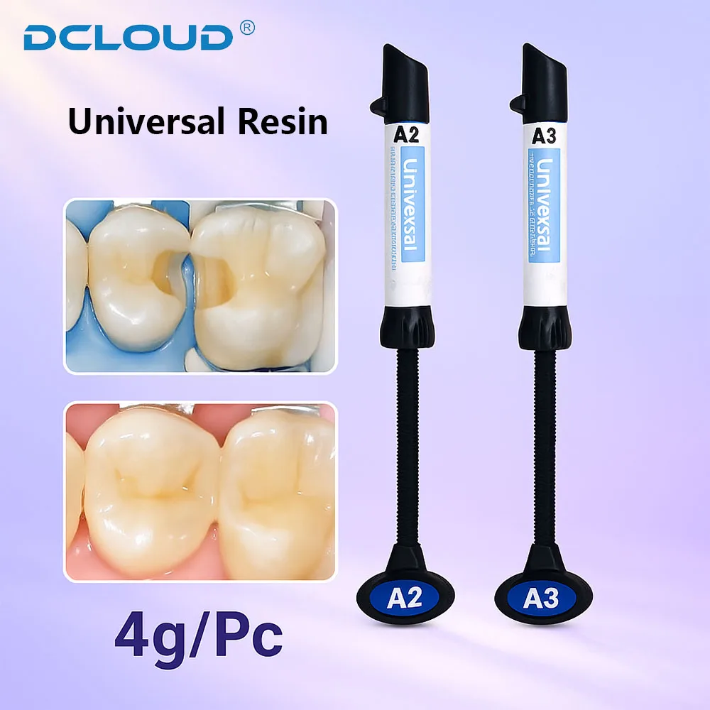 

DENTEX 4g/Pc Dental Universal Nano Hybrid Light Cure Composite Resin Shade A2 A3 Adhesive Bonding Dentist Orthodontic Materials