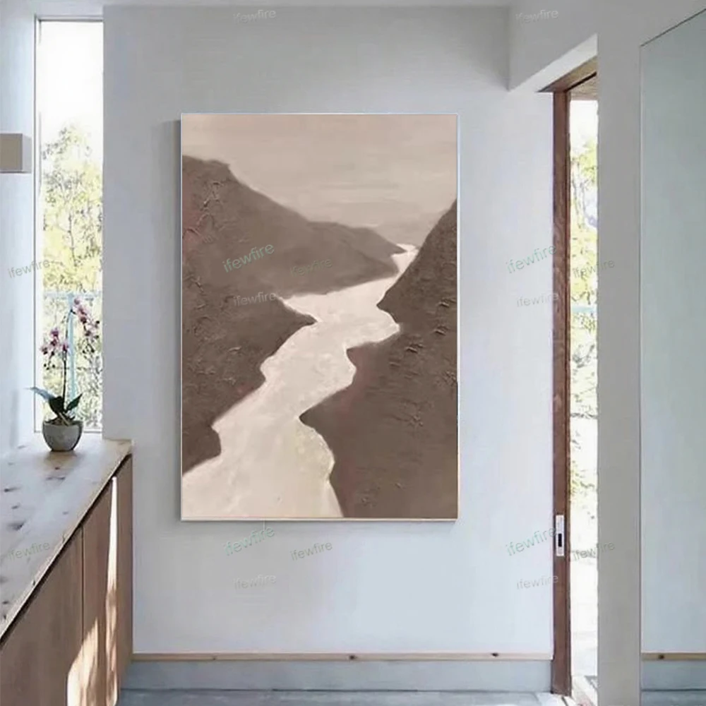 

Large Size Handmade Abstract Oil Paintings On Canvas Poster Photo Wall Art Pictures Colorful Flip Chart Mural Decor Living Room