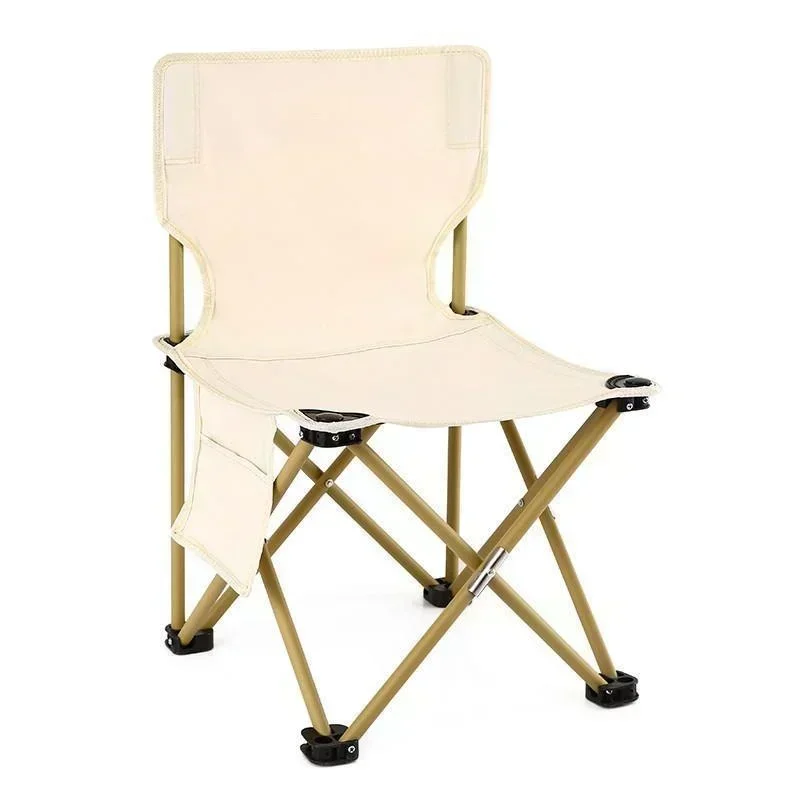 

Silla plegable para exteriores, asiento portátil de tela Oxford con bolsillo lateral para Picnic, Playa y Pesca