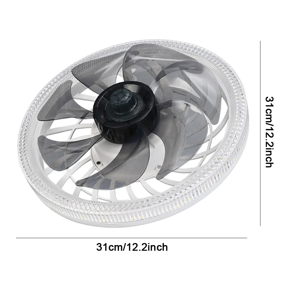 Ceiling Fan Light Remote Control Modern Ceiling Fan Light AC 85V-265V Flush Mount Ceiling Fan with Light for Bedroom Living Room