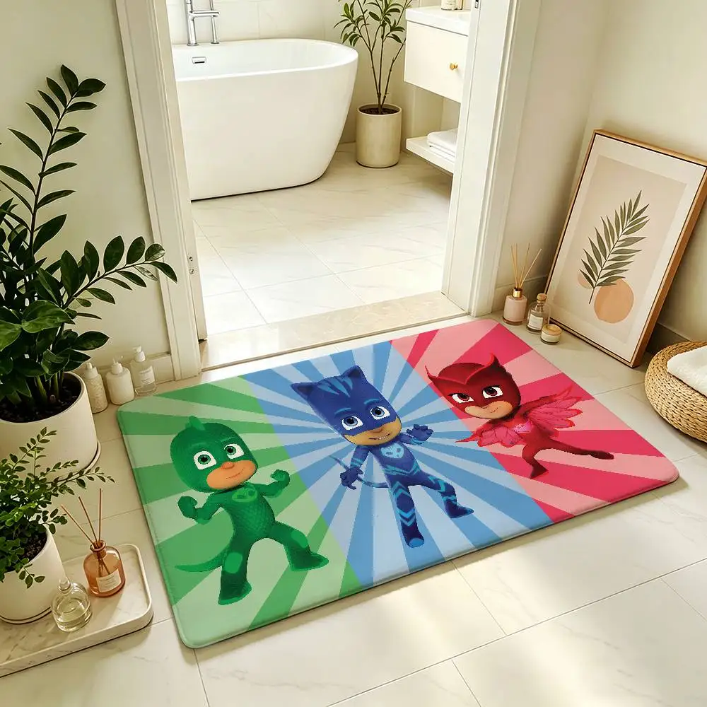 Cartoon H-PJ-M-Masks Cute Carpet Bathroom Anti-slip Mat Door Mat Home Decoration Mat Entrance Door Mat Scratch-resistant Mat