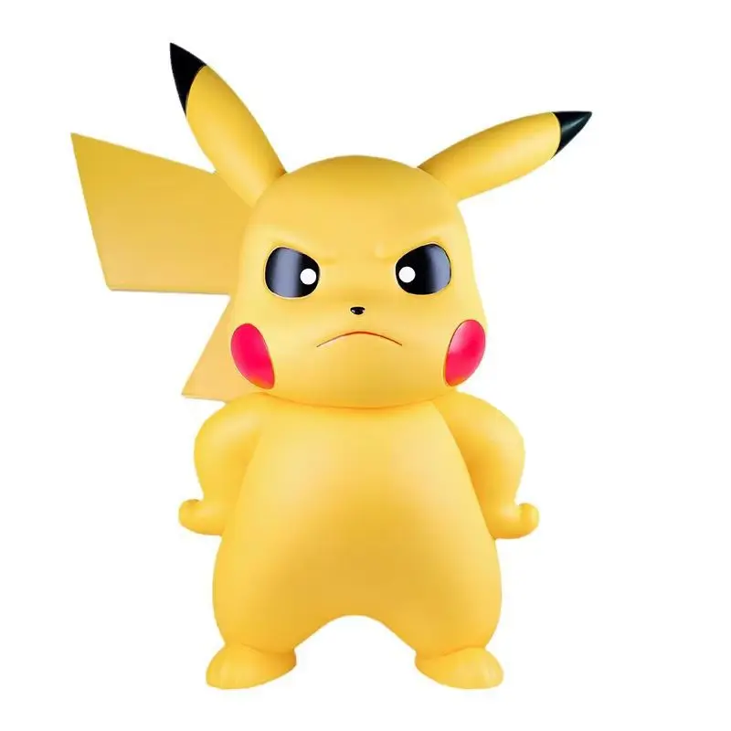 38cm Duży Rozmiar 1:1 Figurka Akcji Poké Mon Pride Pikachu Kreskówkowy Potwór Kieszonkowy Model Dekoracyjny na Biurko Kolekcjonerska Statuetka Zabawka