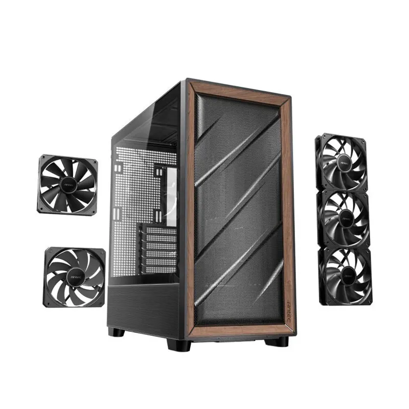 حافظة ألعاب Micro ATX من البلاستيك وسبائك الألومنيوم مع برج متوسط من الزجاج المقسى ITX/MATX حافظات كمبيوتر للكمبيوتر الشخصي