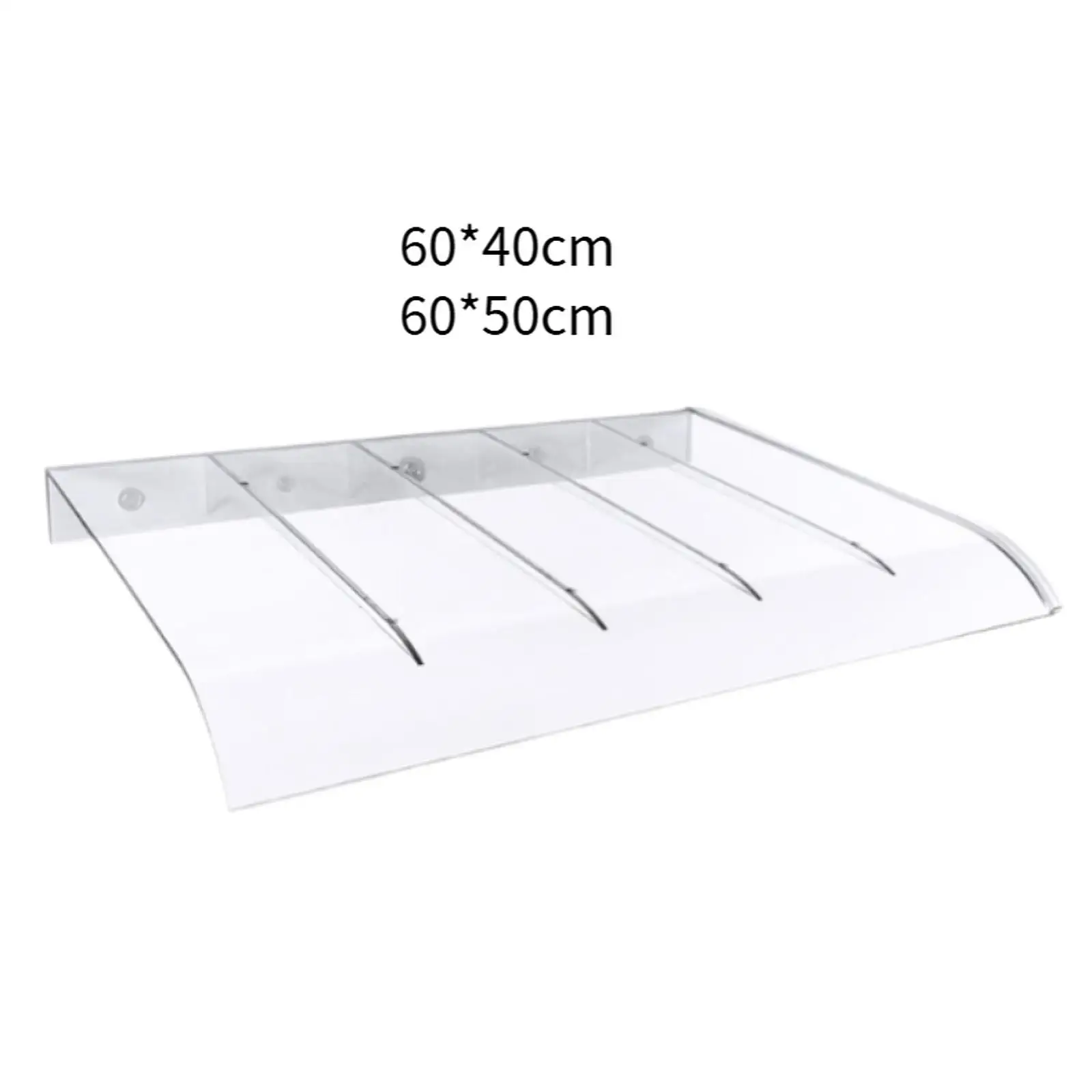 Window Door Awning Canopy Clear Versatile Sun Shetter Exterior Cover PC Rain Snow Protection Front Door Awning for Balcony Roof