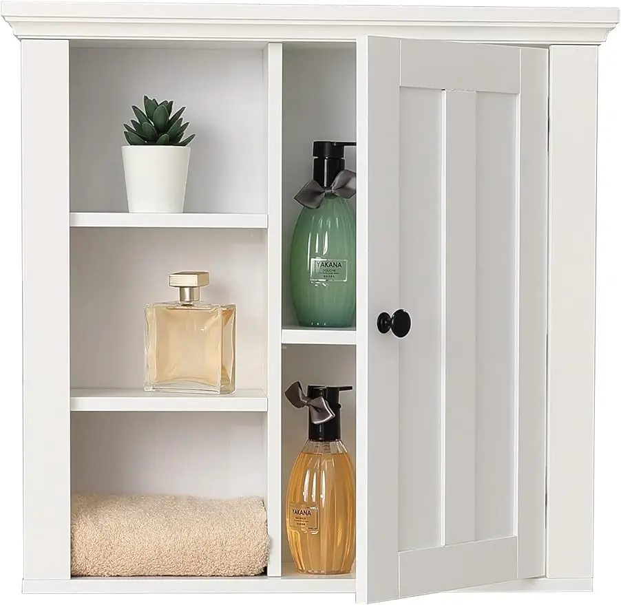 Medicine Storage Cabinet for Bathroom, White, 21